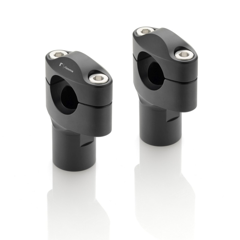 PAIR OF UNIVERSAL RISERS RIZOMA FOR HANDLEBARS DIAM. 28.6MM, HEIGHT 60MM