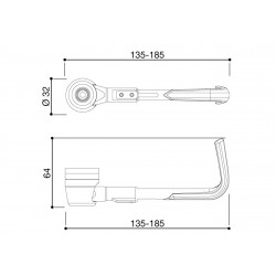 PROTEZIONE LEVA FRENO/FRIZIONE RIZOMA PROGUARD YAMAHA R1 1998-2014