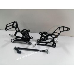 ADJUSTABLE REAR SETS 4-RACING BMW S 1000 RR 2009-2014 (NORMAL/REVERSE SHIFTING) BLACK