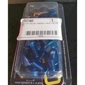 LIGHTECH ERGAL SCREW KIT YAMAHA T-MAX 530 2012-2014 RAHMEN, INDIGO