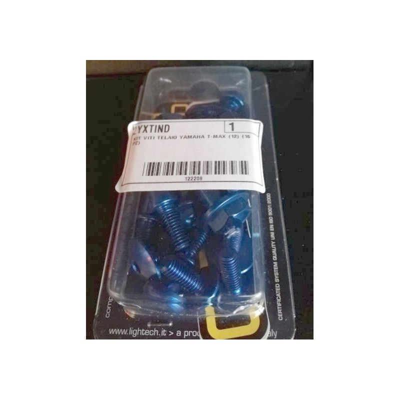 LIGHTECH ERGAL SCREW KIT YAMAHA T-MAX 530 2012-2014 RAHMEN, INDIGO