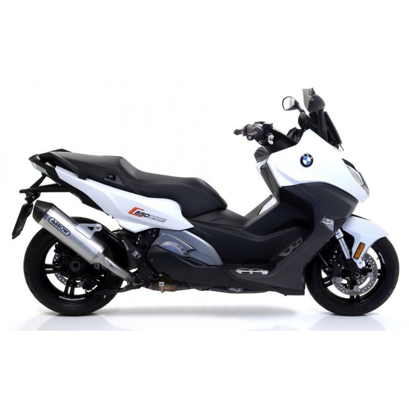 TERMINALE ARROW RACE-TECH BMW C 650 SPORT 2016-2020, ALLUMINIO/CARBONIO, DEKAT