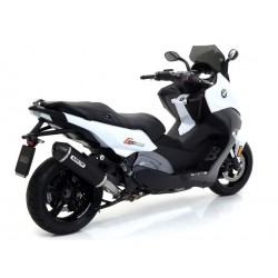 TERMINALE ARROW RACE-TECH BMW C 650 SPORT 2016-2020, ALLUMINIO DARK/CARBONIO, DEKAT