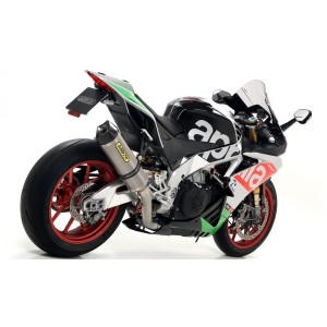 TERMINALE ARROW RACE-TECH APRILIA RSV4 RR 2017-2018*, TITANIO/CARBONIO, CATALIZZATO