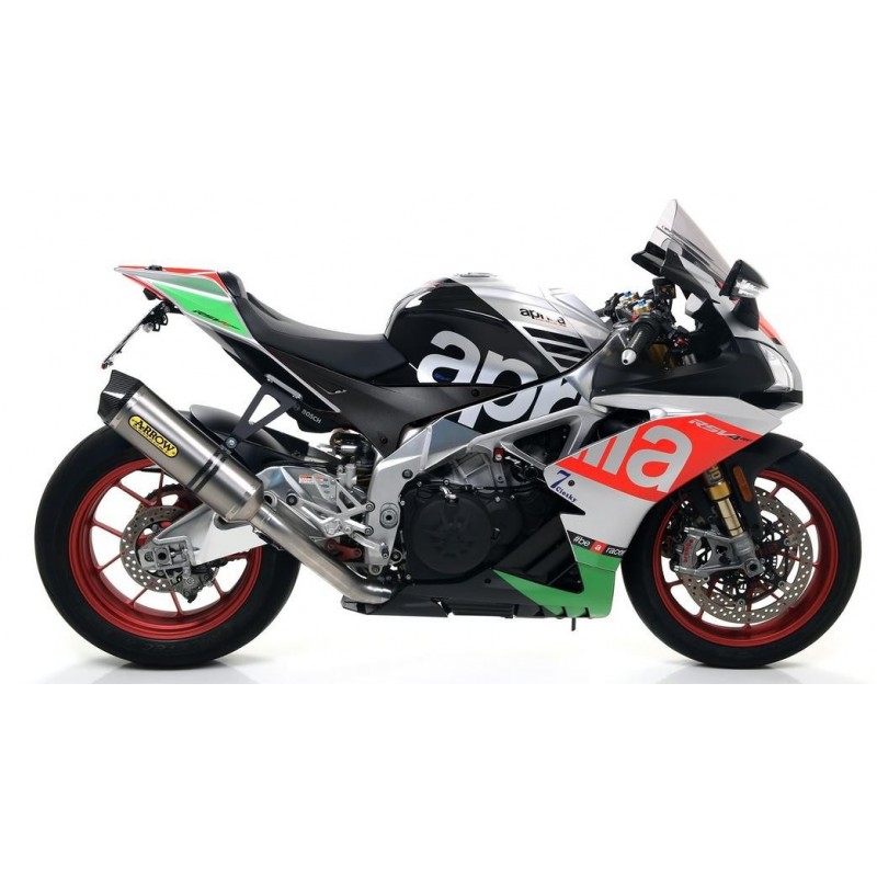 TERMINALE ARROW RACE-TECH APRILIA RSV4 RR 2017-2018*, TITANIO/CARBONIO, CATALIZZATO