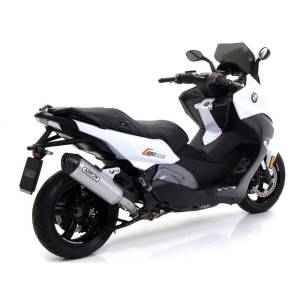 TERMINALE ARROW RACE-TECH BMW C 650 SPORT 2016-2020, ALLUMINIO/CARBONIO, CATALIZZATO