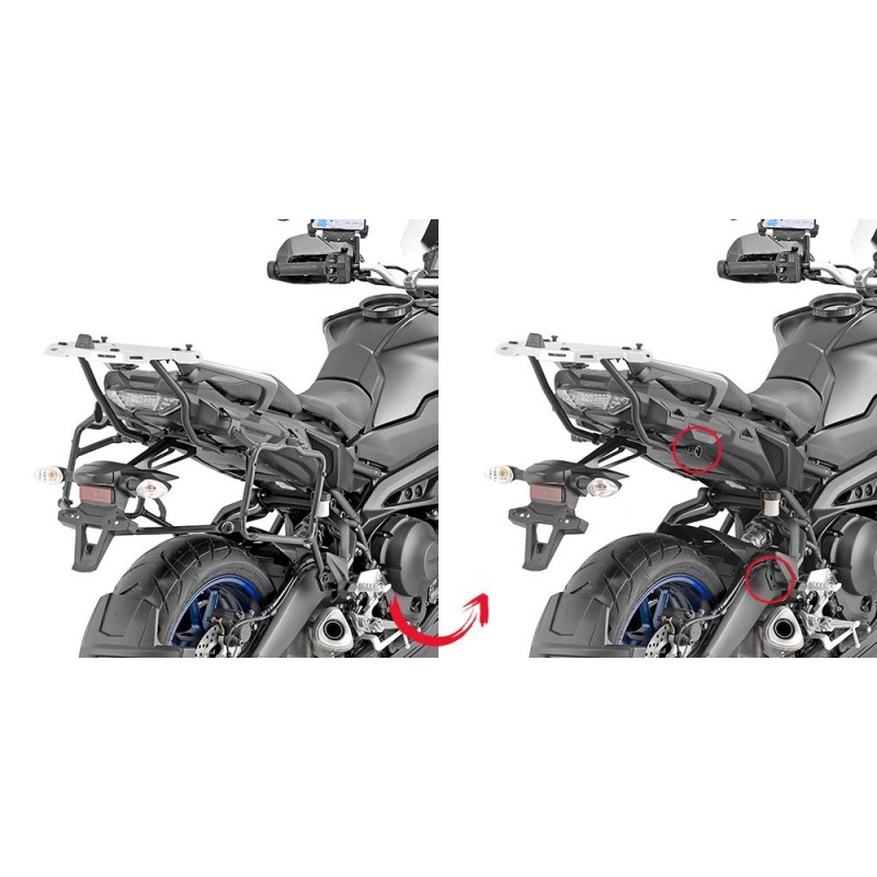 KAPPA QUICK ATTACHED SIDE CASE FOR MONOKEY SIDE CASES YAMAHA TRACER 900 2018-2020