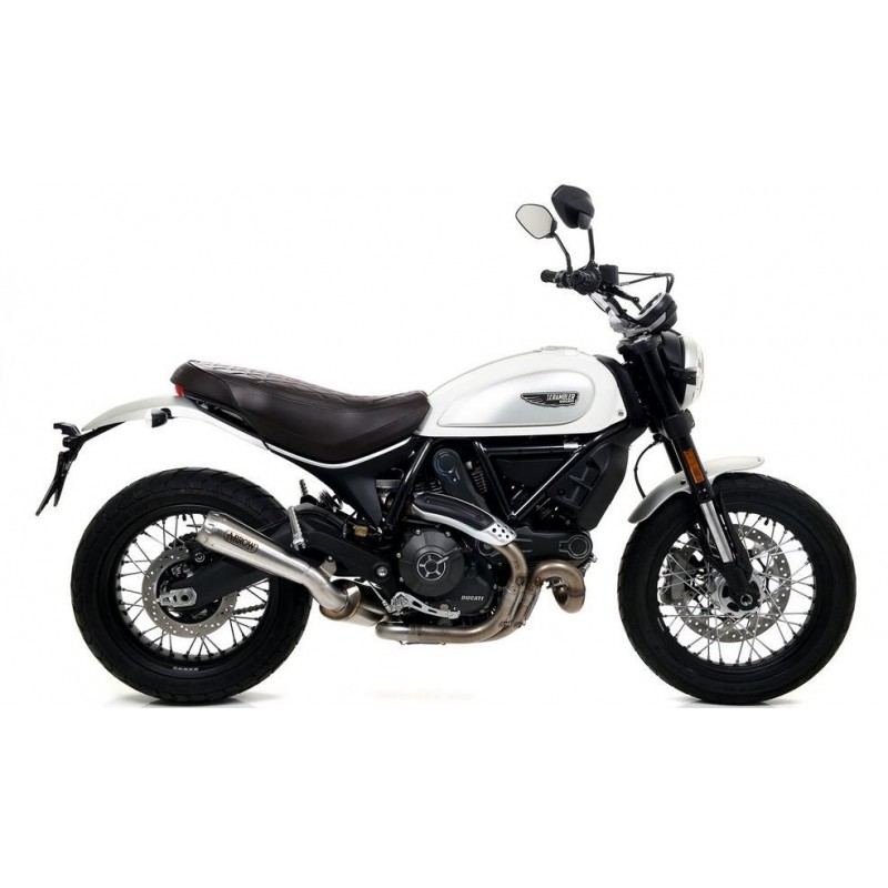 TERMINALE ARROW PRO-RACE DUCATI SCRAMBLER CLASSIC 800 2015-2018, ACCIAIO, CATALIZZATO