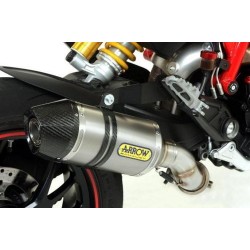 ARROW RACE-TECH EXHAUST DUCATI HYPERMOTARD 821 2013-2015, TITANIUM/CARBON, CATALYTIC