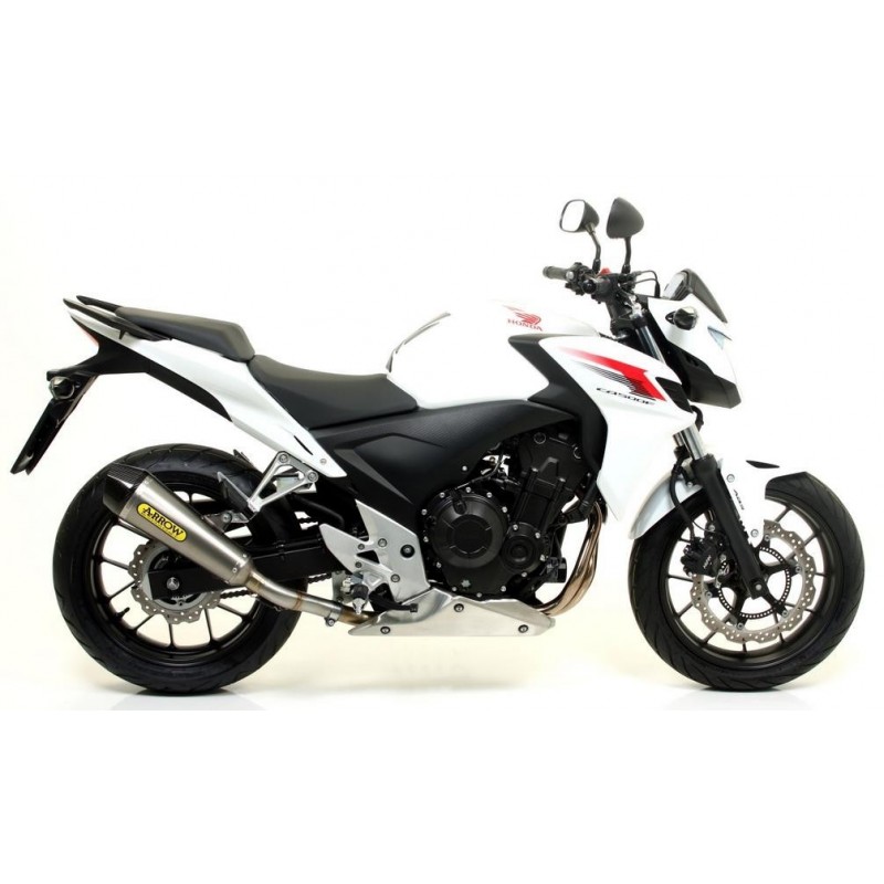 TERMINALE ARROW X-KONE HONDA CB 500 F 2013-2015, ACCIAIO/CARBONIO, OMOLOGATO