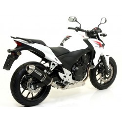 ARROW RACE-TECH EXHAUST HONDA CB 500 F 2013-2015, DARK ALUMINUM/CARBON, APPROVED