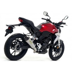 TERMINALE ARROW X-KONE HONDA CB 300 R 2018-2020, ACCIAIO/CARBONIO, DEKAT