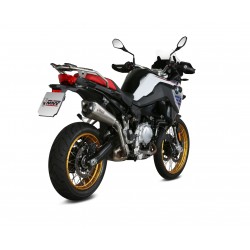 TERMINALE MIVV DELTA RACE PER BMW F 850 GS 2018-2020, OMOLOGATO ACCIAIO/CARBONIO