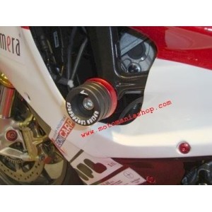 PAR DE ALMOHADILLAS DE PROTECCIÓN DE CARENADO 4-RACING YAMAHA R1 2009-2014 ORO