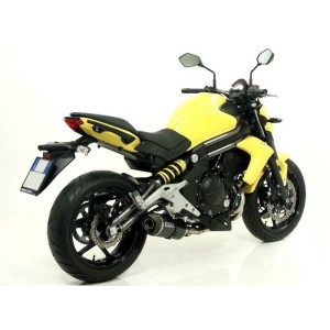 IMPIANTO DI SCARICO COMPLETO ARROW RACE-TECH KAWASAKI ER-6F 2012-2016, ALLUMINIO DARK/CARBONIO, CATALIZZATO
