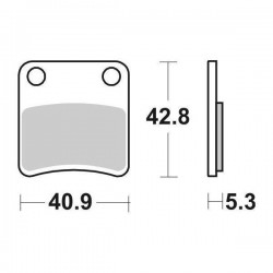 PARKING BRAKE PADS SET SBS 209 HF BMW C 600 SPORT 2012-2015