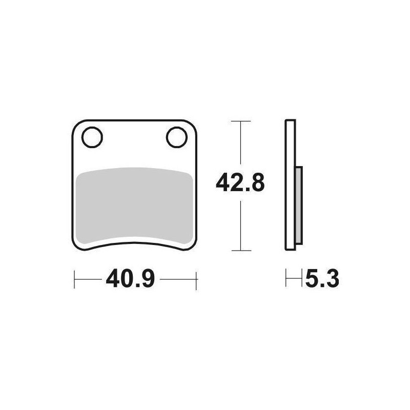 PARKING BRAKE PADS SET SBS 209 HF BMW C 600 SPORT 2012-2015