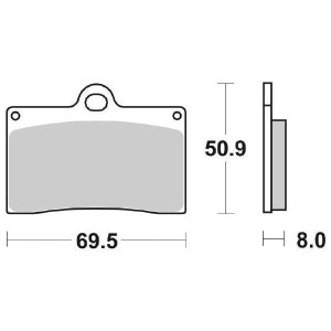 SET PASTIGLIE FRENO ANTERIORI CERAMICA SBS 566 HF DUCATI MONSTER 900 1995-1999