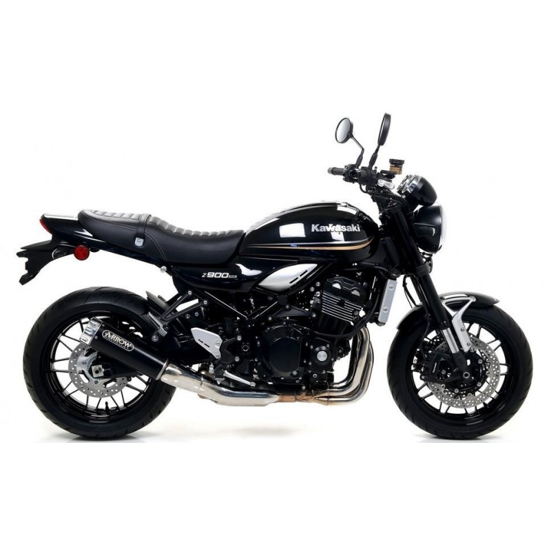 TERMINALE DI SCARICO ARROW REBEL KAWASAKI Z 900 RS 2018-2020, ALLUMINIO DARK, OMOLOGATO
