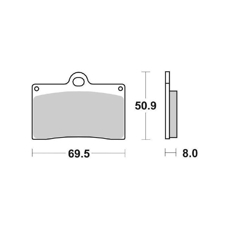 SET PASTIGLIE FRENO ANTERIORI SINTERIZZATE SBS 566 HS DUCATI 748 1994-1997