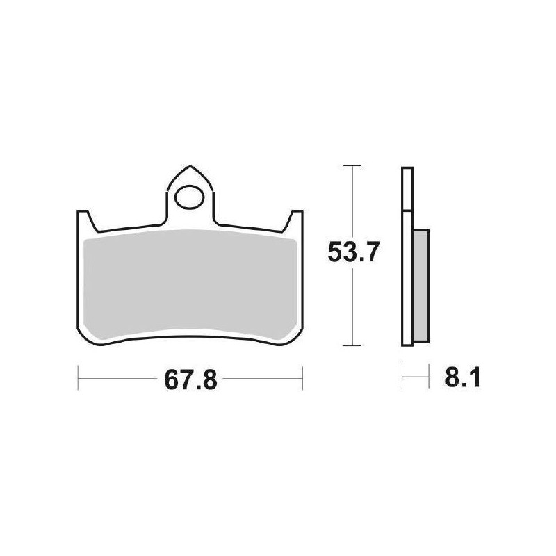 SINTERED FRONT BRAKE PADS SET SBS 622 HS HONDA HORNET 900 2002-2007