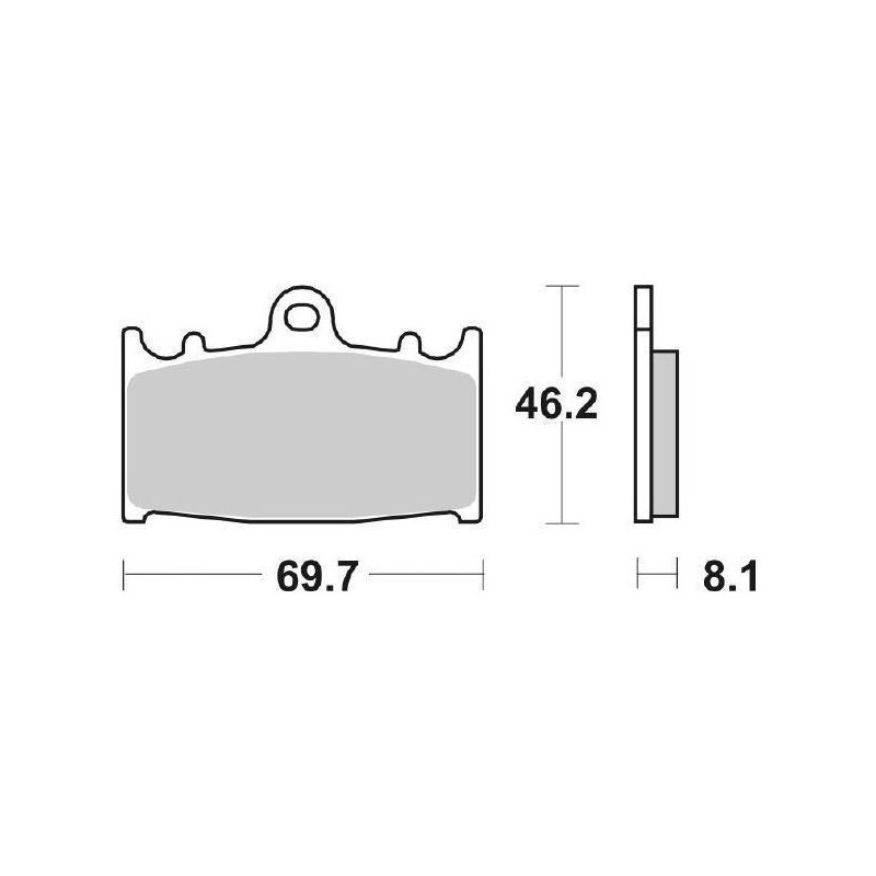 SINTERED FRONT BRAKE PADS SET SBS 631 HS KAWASAKI VERSYS 1000 2012-2014