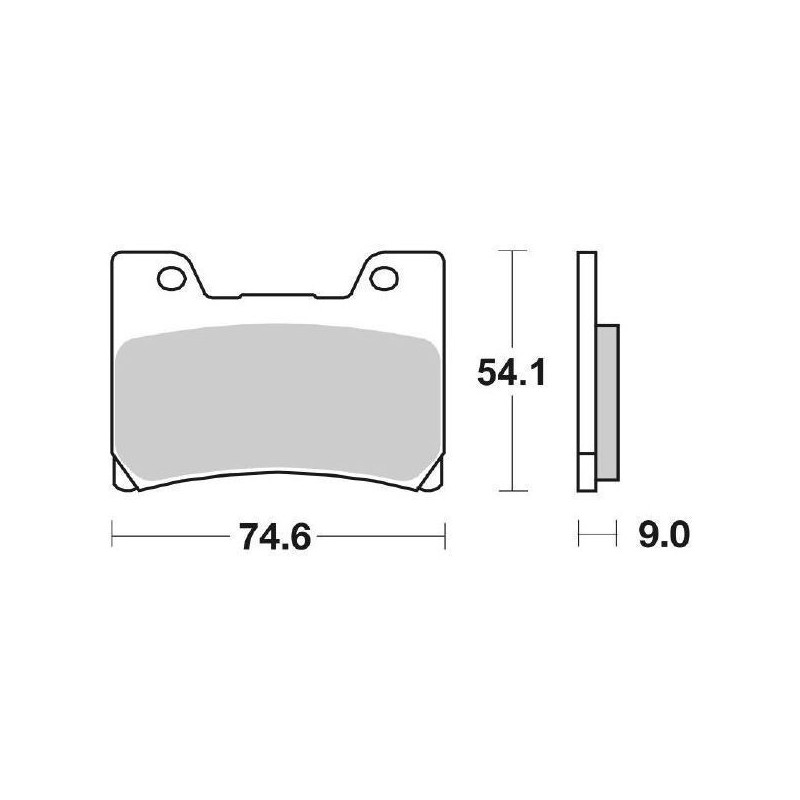 SINTERED FRONT BRAKE PADS SET SBS 645 HS YAMAHA TDM 850 1999-2001