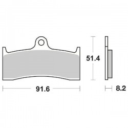 SINTERED FRONT BRAKE PADS SET SBS 676 HS MV AGUSTA BRUTALE 750 S