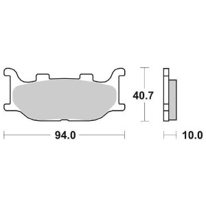PASTILLAS DE FRENO DELANTERAS SINTERIZADAS SBS 691 HS YAMAHA XJ6 2013-2016