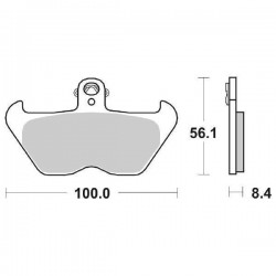 SET PASTIGLIE FRENO ANTERIORI SINTERIZZATE SBS 703 HS BMW R 1150 GS