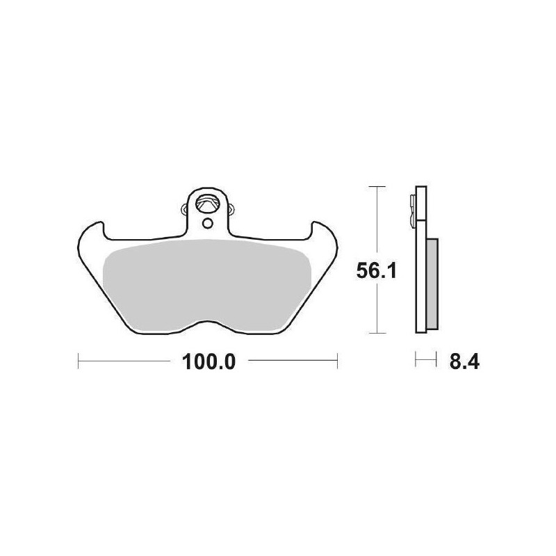 SET PASTIGLIE FRENO ANTERIORI SINTERIZZATE SBS 703 HS BMW R 1150 GS