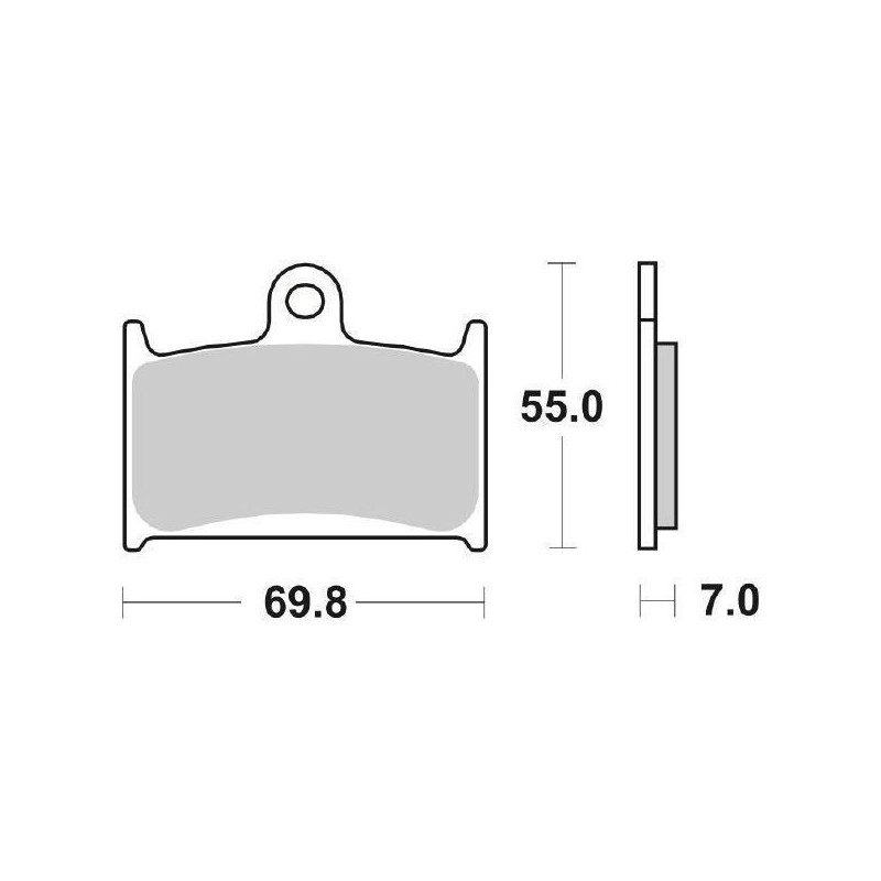 PASTILLAS DE FRENO DELANTERAS SINTERIZADAS SBS 714 HS SUZUKI BANDIT 1200 S 1996-2000