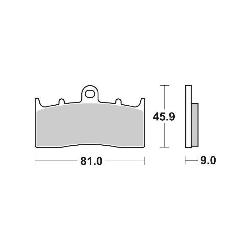 SET PASTIGLIE FRENO ANTERIORI SINTERIZZATE SBS 778 HS BMW K 1300 R 2009-2015