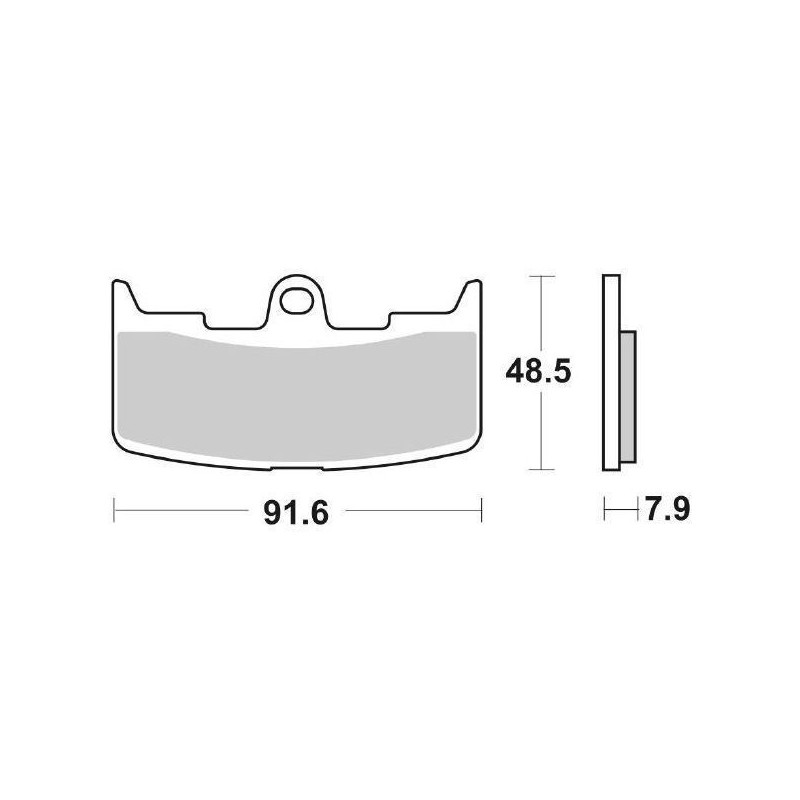 SINTERED FRONT BRAKE PADS SET SBS 795 HS BUELL XB12R FIREBOLT