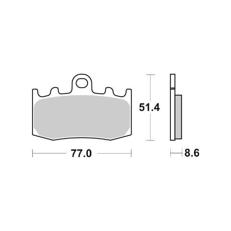 PASTILLAS DE FRENO DELANTERAS SINTERIZADAS SBS 796 HS BMW R 1200 GS 2004-2006