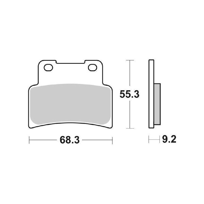 GESINTERTE BREMSBELÄGE VORNE SBS 844 HS APRILIA SHIVER 750 2007-2009