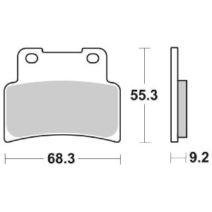SET PASTIGLIE FRENO ANTERIORI SINTERIZZATE SBS 844 HS APRILIA SHIVER 750 GT 2009-2014