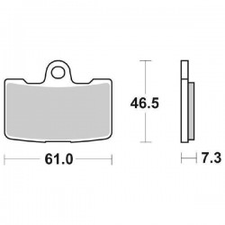 SINTERED FRONT BRAKE PADS SET SBS 856 HS BUELL XB12R FIREBOLT