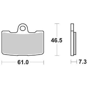 SINTERED FRONT BRAKE PADS SET SBS 856 HS BUELL XB12S LIGHTNING