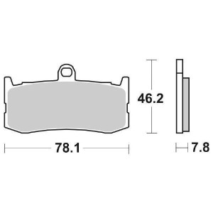 SINTERED FRONT BRAKE PADS SET SBS 864 HS TRIUMPH DAYTONA 675 2009-2012