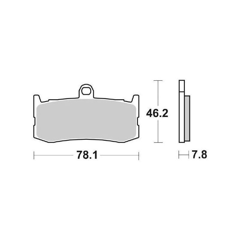 GESINTERTE BREMSBELÄGE VORNE SBS 864 HS TRIUMPH DAYTONA 675 2009-2012