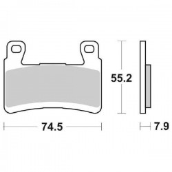 GESINTERTE BREMSBELÄGE VORNE SBS 894 HS KAWASAKI ZX-6R 636 2013-2015