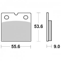 SET PASTIGLIE FRENO POSTERIORI SINTERIZZATE SBS 506 LS BMW K 1200 GT 2003