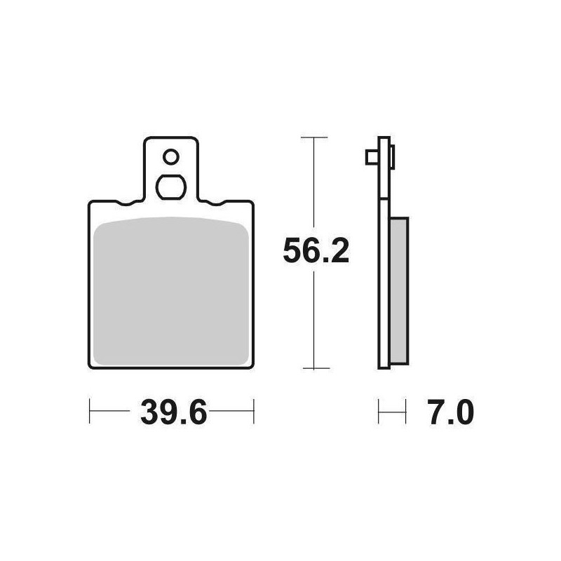 SET PASTIGLIE FRENO POSTERIORI SINTERIZZATE SBS 519 LS DUCATI 996