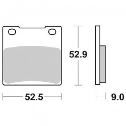 SET PASTIGLIE FRENO POSTERIORI SINTERIZZATE SBS 556 LS SUZUKI TL 1000 S 1997-2001