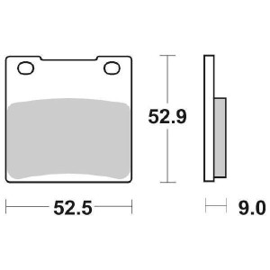 SINTER BREMSBELÄGE HINTEN SBS 556 LS SUZUKI BANDIT 600 S 1995-1999