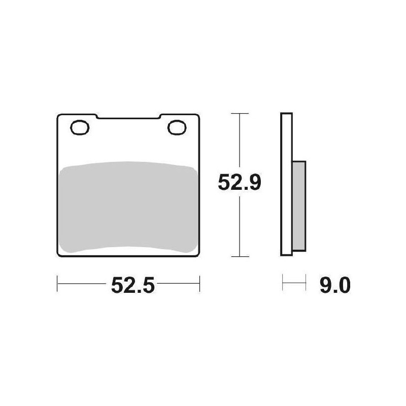SET PASTIGLIE FRENO POSTERIORI SINTERIZZATE SBS 556 LS SUZUKI GSX-R 750 2002-2003