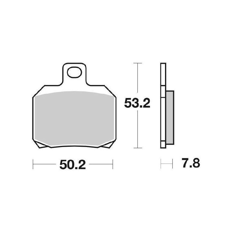 PASTILLAS DE FRENO TRASERAS SINTERIZADAS SBS 730 LS BENELLI TREK 1130 2006-2009