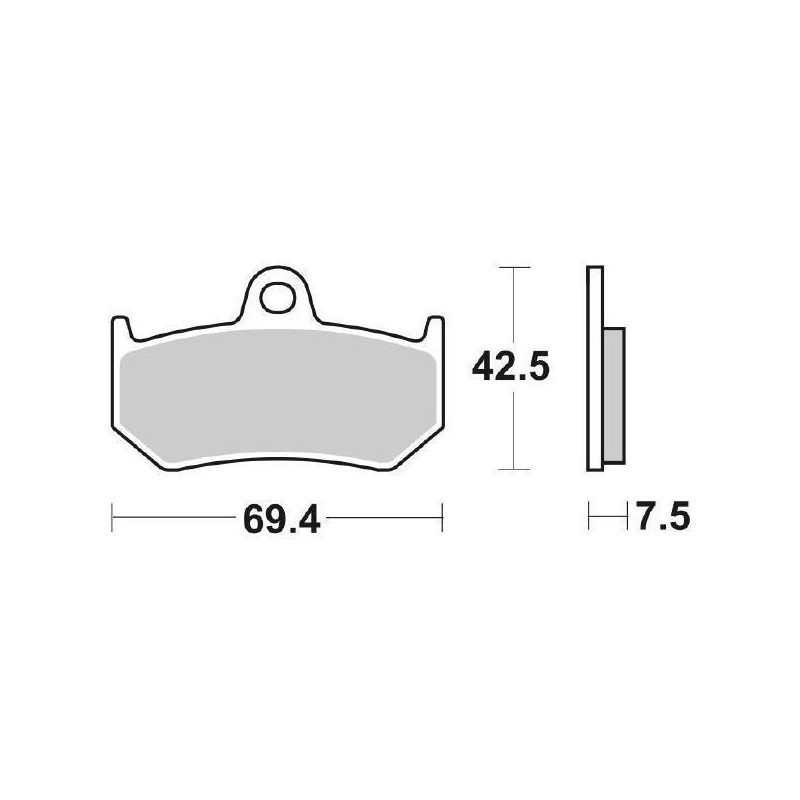 SET PASTIGLIE FRENO POSTERIORI SINTERIZZATE SBS 763 LS MV AGUSTA BRUTALE 1090 RR 2010-2018