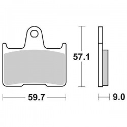 PASTILLAS DE FRENO TRASERAS SINTERIZADAS SBS 765 LS SUZUKI BANDIT 650 2005-2006